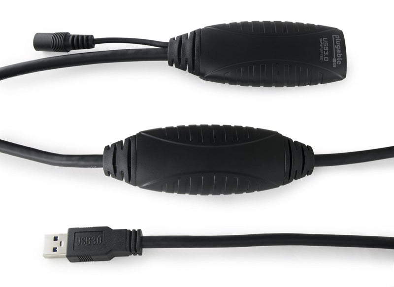 Plugable 10 Meter (32 Foot) USB 3.0 Active Extension Cable with AC Power Adapter, Back-Voltage Protection, and Driverless Technology - Image 3
